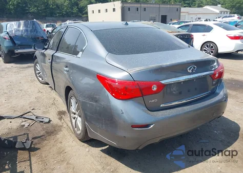 2015 Infiniti Q50 Premium from USA, damaged, VIN JN1BV7AR8FM393590